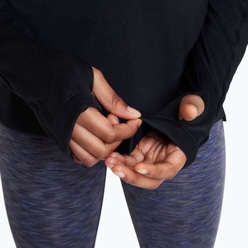 Лонгслів для тренувань дитячий Nike Dri-Fit 1/4 Zip black/white