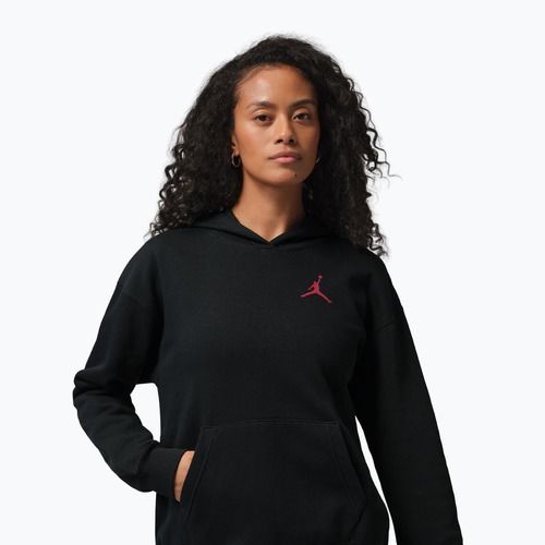 Кофта жіноча Nike Jordan Fleece Hoodie black/gym red