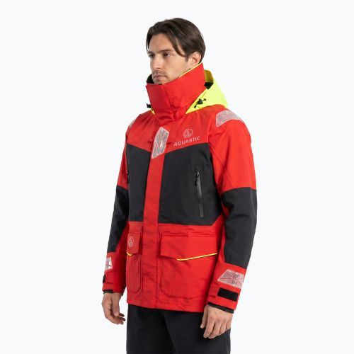 Kurtka żeglaska męska AQUASTIC Outrun 15 000/15 000 czerwony