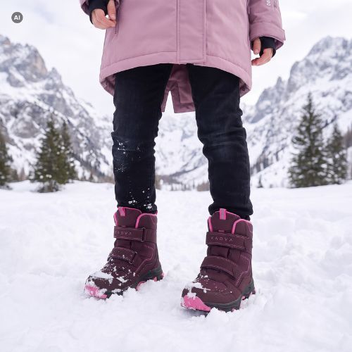 Дитячі зимові черевики KADVA Snowey Mid WP рожеві