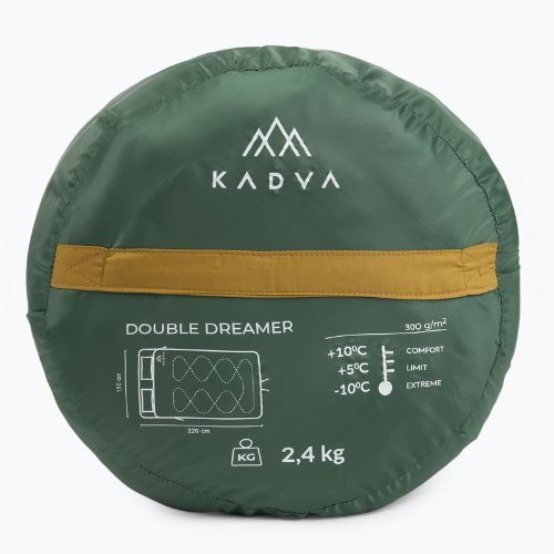 Двомісний спальний мішок KADVA Double dream green