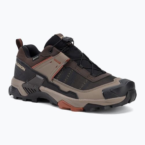 Кросівки трекінгові чоловічі Salomon X ULTRA 5 GTX black coffee/walnut/arabian