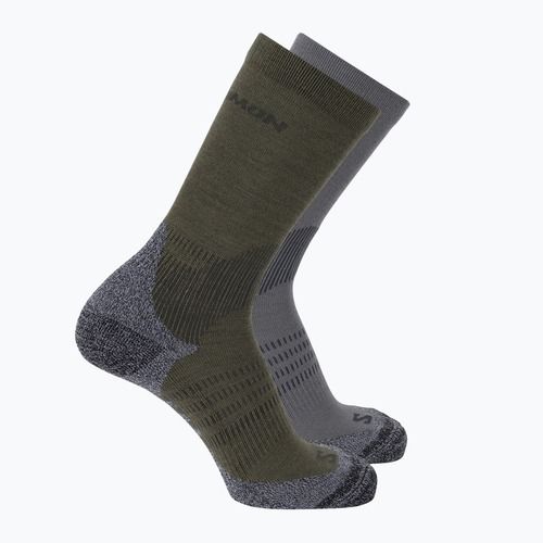 Шкарпетки Salomon X Ultra Access Crew 2 pairs excalibur/olive night