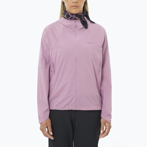 Куртка вітровка жіноча Salomon Outwind Full Zip valerian
