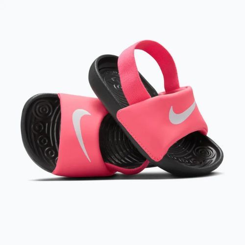 Шльопанці дитячі Nike Kawa digital pink/black/white