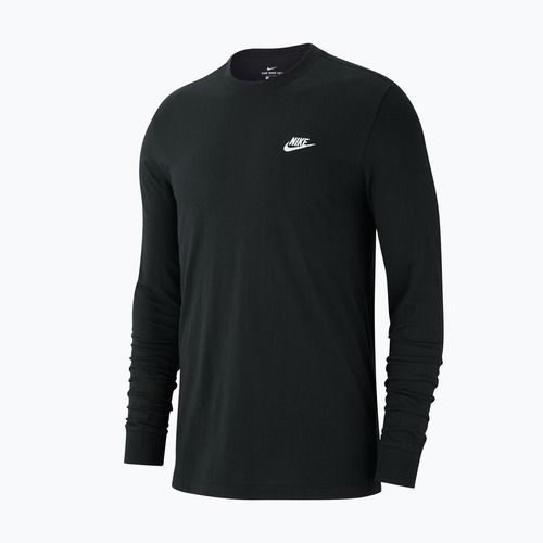 Лонгслів чоловічий Nike Sportswear Club black/white