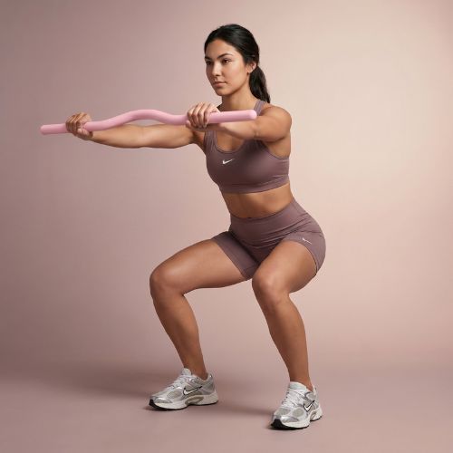 Ломана штанга XTREXO SCULPT 90 см рожевий