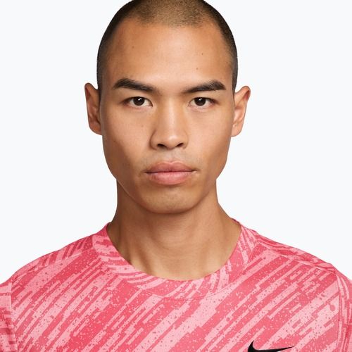 Футболка тенісна чоловіча Nike Court Dri-Fit Victory Print pink foam/black