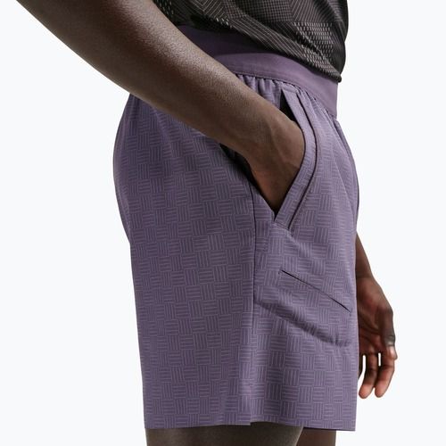 Шорти тенісні чоловічі Nike Court Advantage Dri-Fit 6" dark raisin/white