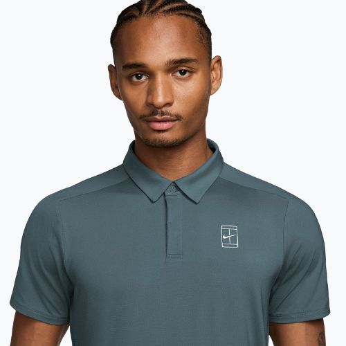 Футболка тенісна чоловіча Nike Court Dri-Fit Advantage mineral slate/white