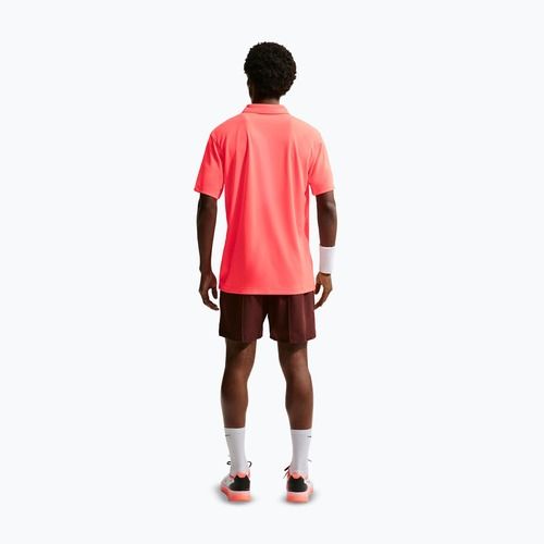 Футболка тенісна чоловіча Nike Court Dri-Fit Polo Solid hot lava/black