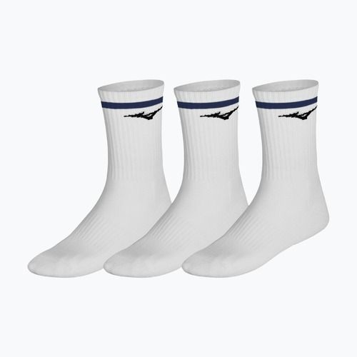 Шкарпетки Mizuno Training With Line 3 pairs white/estate blue