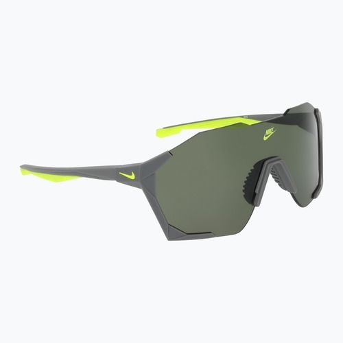 Окуляри сонцезахисні Nike Charged Shield matte smoke grey/green