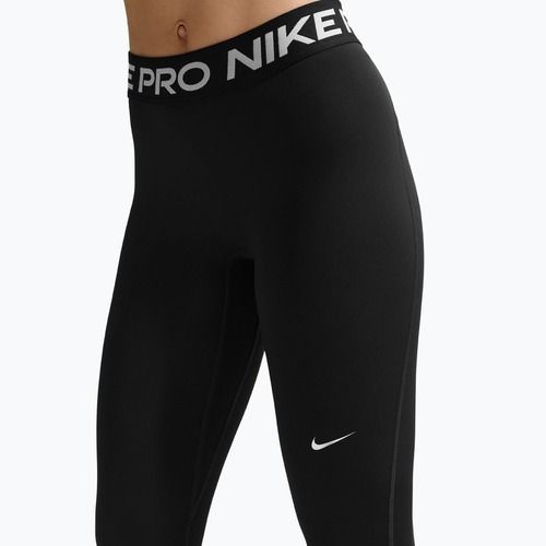 Легінси жіночі Nike Pro Mid-Rise Full black/white