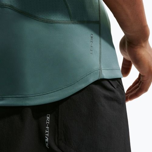 Футболка для тренувань чоловіча Nike Pro Training Dri-Fit mineral slate/green strike