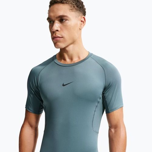 Футболка для тренувань чоловіча Nike Pro Dri-Fit Tight Fitness mineral slate/black
