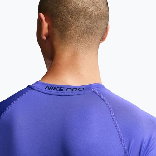 Футболка для тренувань чоловіча Nike Pro Dri-Fit Tight Fitness persian violet/black