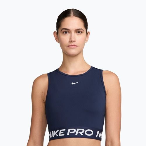Топ для тренувань жіночий Nike Pro Dri-Fit midnight navy/white