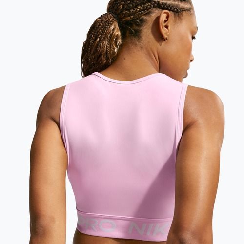 Топ для тренувань жіночий Nike Pro Dri-Fit pink foam/white