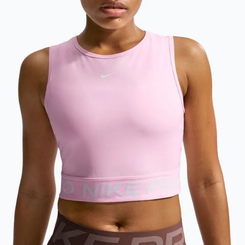 Топ для тренувань жіночий Nike Pro Dri-Fit pink foam/white
