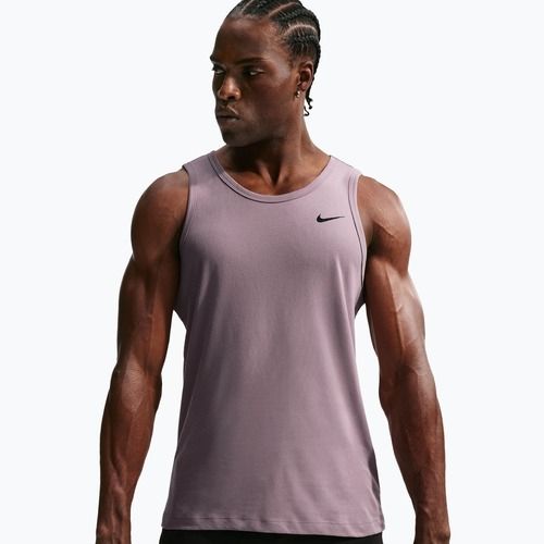 Футболка для тренувань чоловіча Nike Dri-Fit TT light violet ore/black