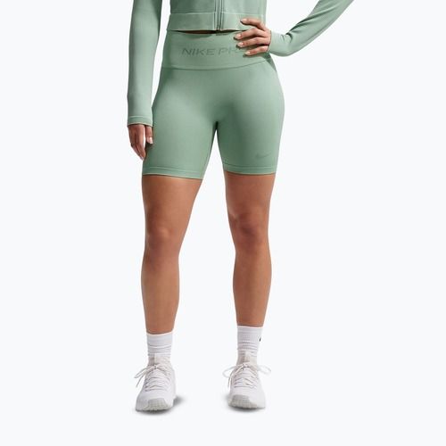Шорти жіночі Nike Pro Seamless High-Waisted Biker 5" steam