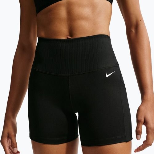 Шорти жіночі Nike One High Waisted Biker 5" black/black/white