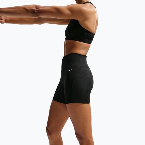 Шорти жіночі Nike One High Waisted Biker 5" black/black/white