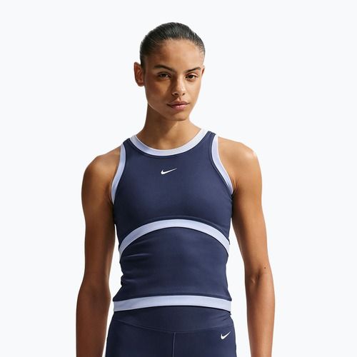 Футболка для тренувань жіноча Nike One Dri-Fit midnight navy/hydrogen blue/white