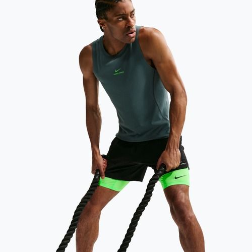Шорти для тренувань чоловічі Nike Pro Dri-Fit Fitness Long green strike/black