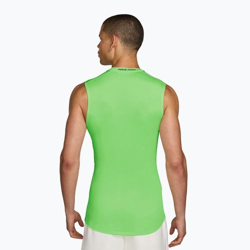 Футболка для тренувань чоловіча Nike Pro Dri-Fit Tight Sleeveless Fitness green strike/black