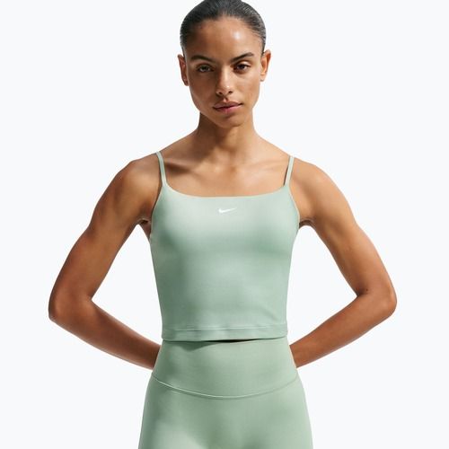 Жіноча тренувальна футболка Nike One Medium Support steam/white