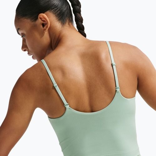 Жіноча тренувальна футболка Nike One Medium Support steam/white