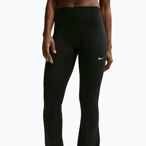 Легінси жіночі Nike One High Waisted Flared black/white
