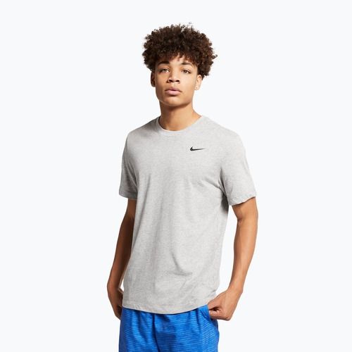Футболка чоловіча Nike Dri-Fit dark grey heather/black