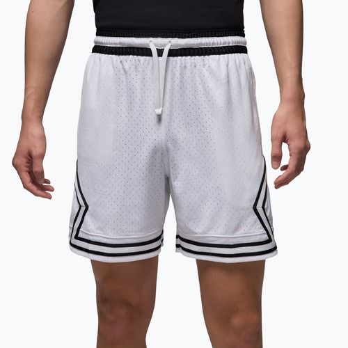 Шорти баскетбольні чоловічі Nike Jordan Mesh Diamond 4" white/black/black