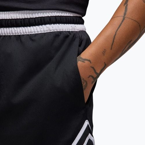 Шорти баскетбольні чоловічі Nike Jordan Mesh Diamond 4" black/white/white