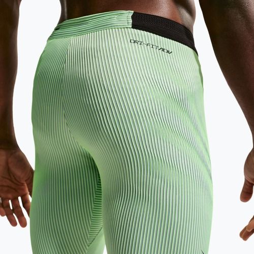 Легінси для тренувань чоловічі Nike AeroSwift Dri-Fit ADV 1/2 Tights lime blast/steam/light silver/black