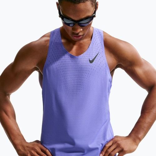 Футболка для бігу чоловіча Nike AeroSwift Dri-Fit ADV sapphire/black