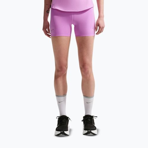 Шорти для бігу жіночі Nike Swift High-Waisted 4" light magenta