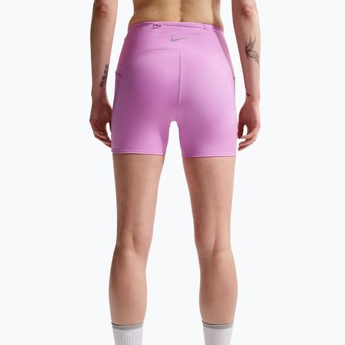 Шорти для бігу жіночі Nike Swift High-Waisted 4" light magenta