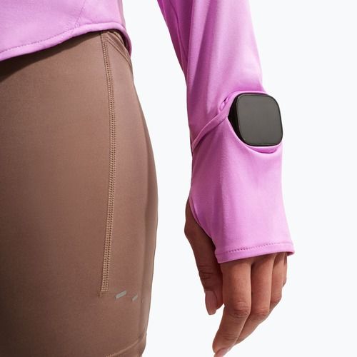 Кофта для бігу жіноча Nike Swift Dri-FIT UV 1/4-Zip light magenta