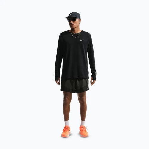 Шорти для бігу чоловічі Nike Stride Dri-Fit Brief-Lined 5" off noir/black/black