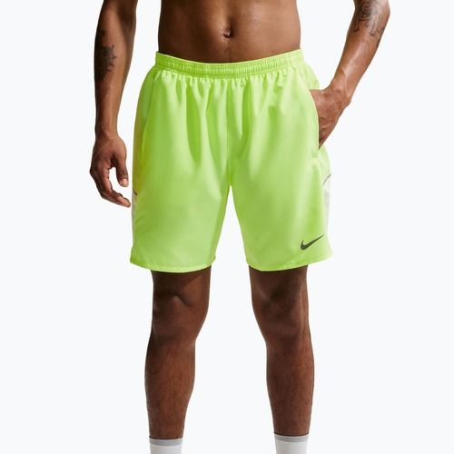 Шорти для бігу чоловічі Nike Miler Dri-Fit Brief Lined7" volt ice/barely volt