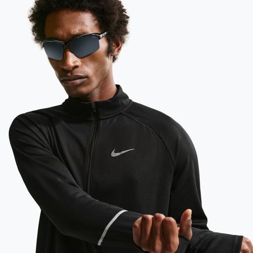 Кофта для бігу чоловіча Nike Miler Dri-Fit UV 1/2 Zip black