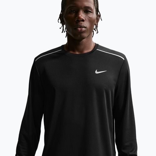 Лонгслів для бігу чоловічий Nike Miler Dri-Fit UV black