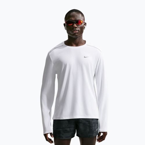 Лонгслів для бігу чоловічий Nike Miler Dri-Fit UV white
