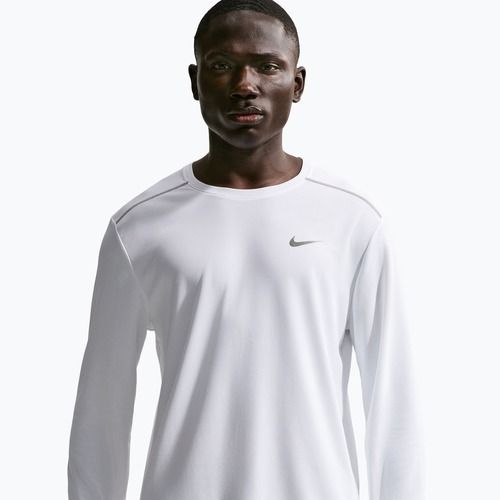 Лонгслів для бігу чоловічий Nike Miler Dri-Fit UV white