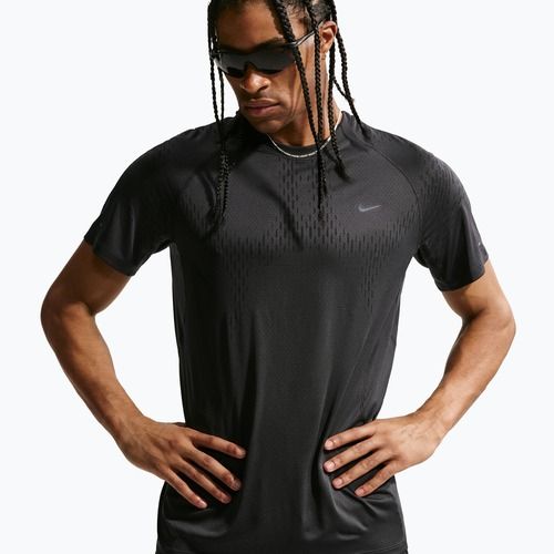 Футболка для бігу чоловіча Nike Stride Dri-Fit ADV off noir/black