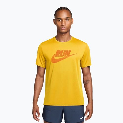 Футболка для бігу чоловіча Nike Miler Dri-Fit UV laser orange/total orange